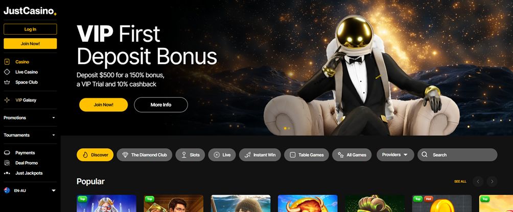 Just Casino bonus